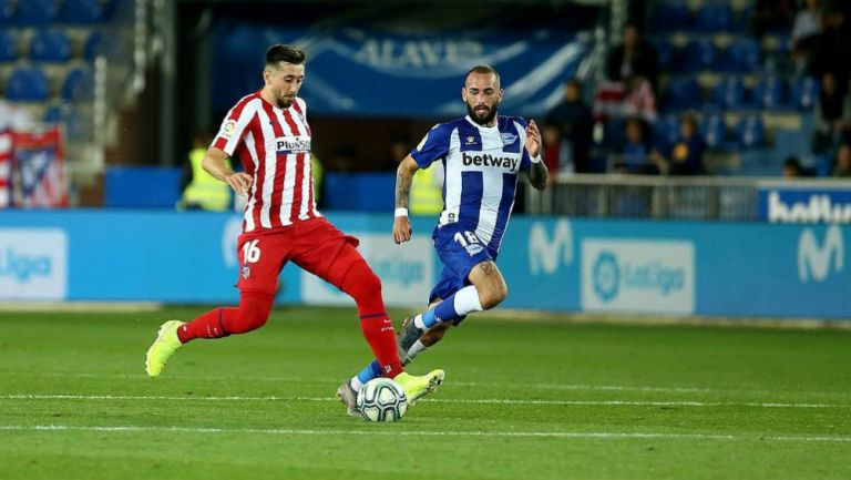 Herrera, durante el partido ante Alavés