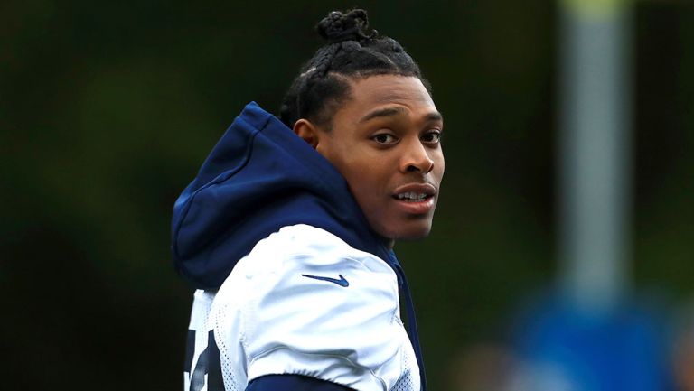 Jalen Ramsey, en un entrenamiento de los Rams