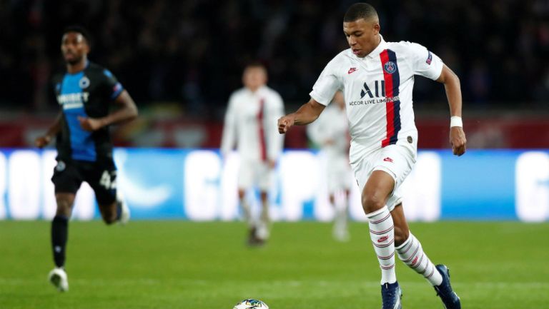 Kylian Mbappé, en el juego ante Club Brujas de Champions