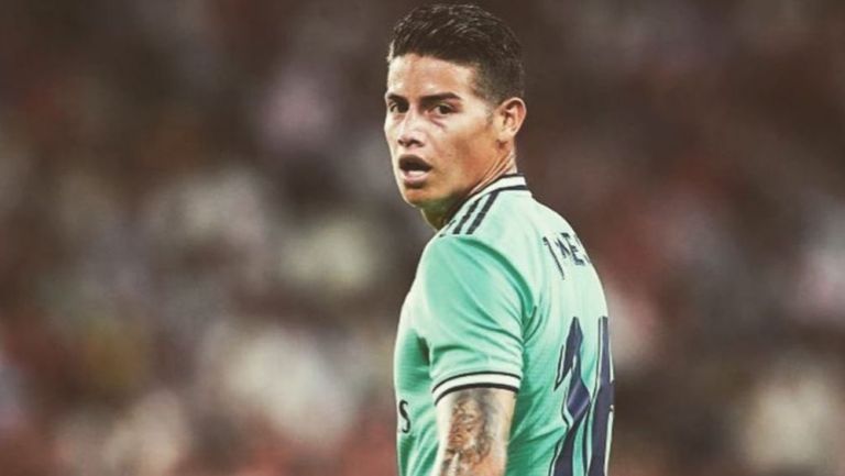 James Rodríguez, en un partido del Real Madrid