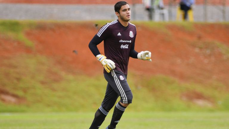 Eduardo García durante la última práctica previo a la Final del Mundial Sub 17