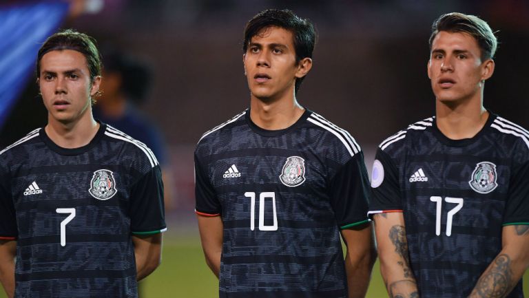 Córdova, Macías y Calderón con la Selección Mexicana