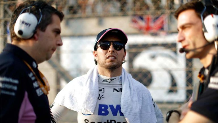 Checo Pérez, durante el Gran Premio de Abu Dhabi