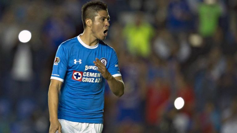 Cristaldo, en su etapa como jugador del Cruz Azul