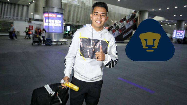 Sebastián Saucedo llegando a México