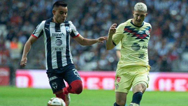 Acción de la Final de Ida entre Rayados y América