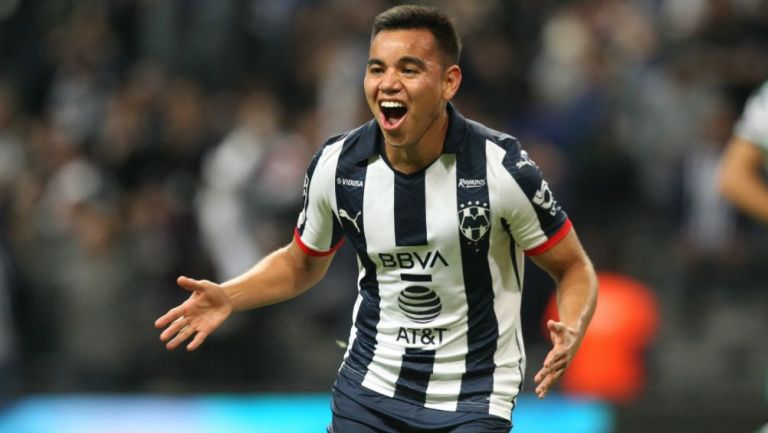 Carlos Rodríguez, en celebración con Rayados