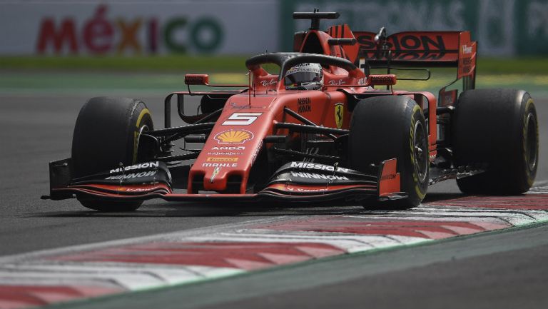 Gran Premio de México: Sebastian Vettel durante la carrera