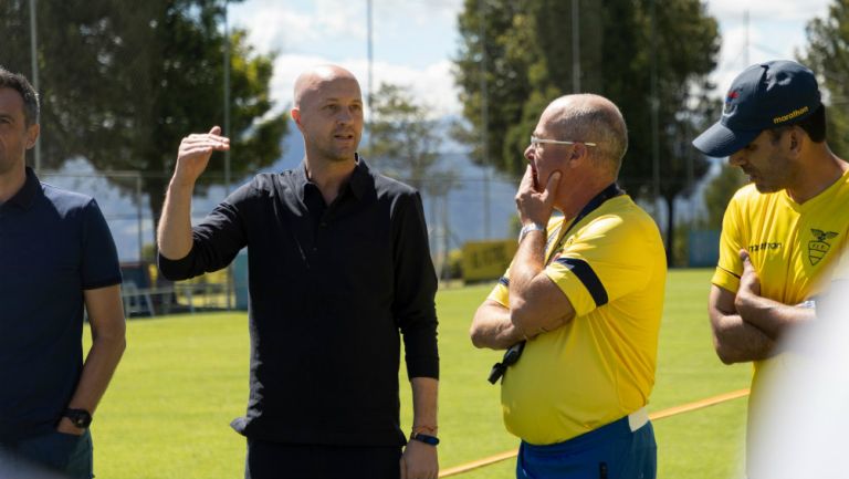 Jordi Cruyff en su presentación con La Tri Sub 23