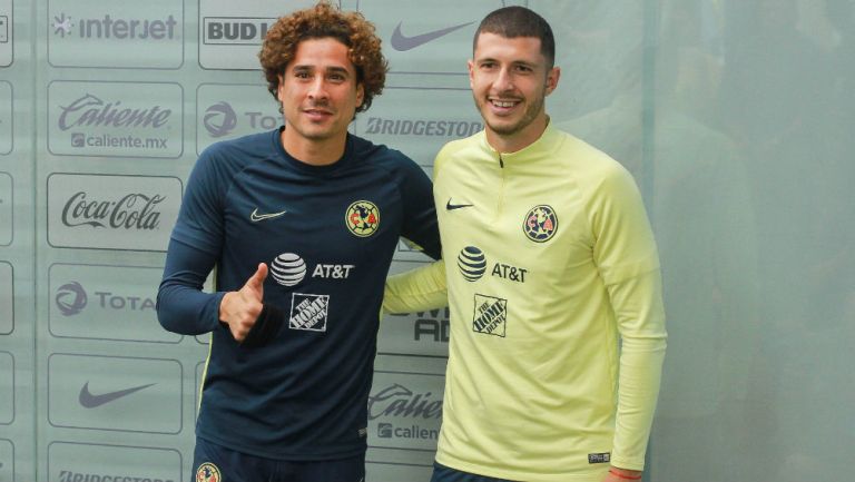 América: Memo Ochoa y Guido Rodríguez en las instalaciones del club