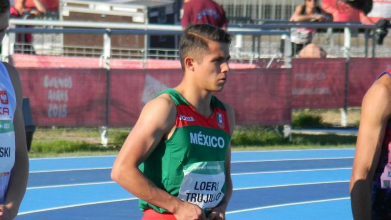 Martín Loera antes de una carrera