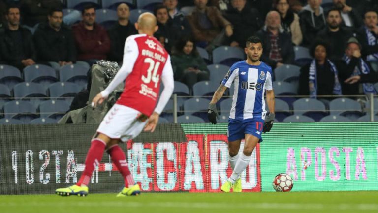 Tecatito, en un partido del Porto