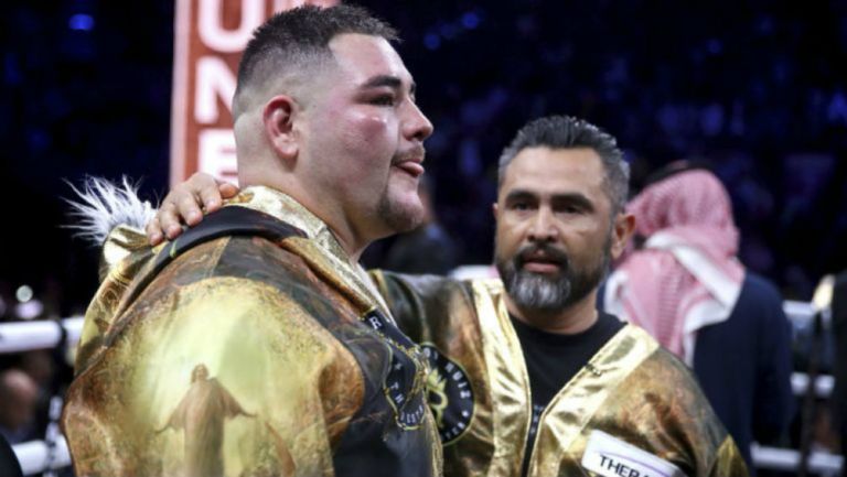 Andy Ruiz después de la pelea con Anthony Joshua