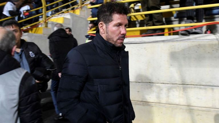 Diego Simeone después de la derrota ante Cultural Leonesa