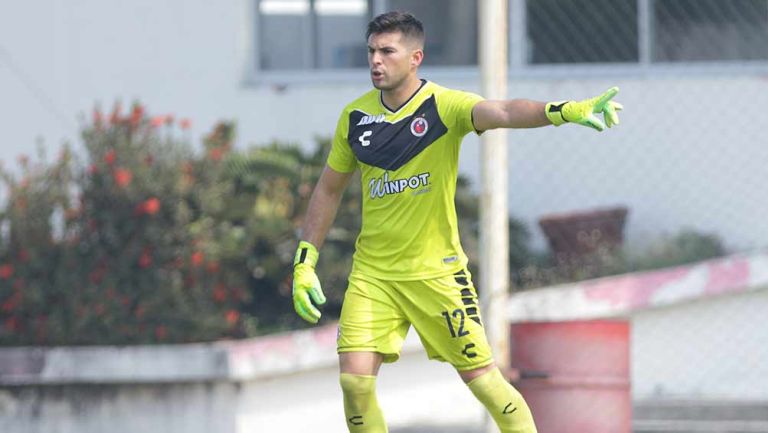 Julio González, en un partido de Veracruz