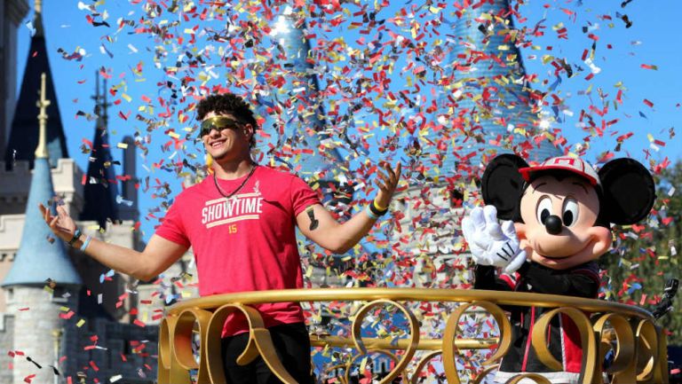 Patrick Mahomes en Disney Wolrd