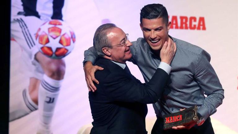 Florentino Pérez felicitó a Cristiano Ronaldo