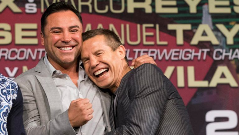 De la Hoya y Chávez se verán las caras en el ring en septiembre