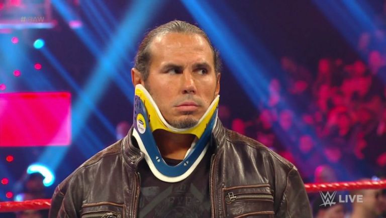 Matt Hardy en su última participación en Monday Night Raw