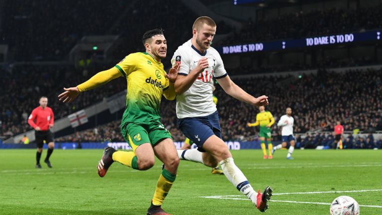 Eric Dier durante el Tottenham vs Norwich City