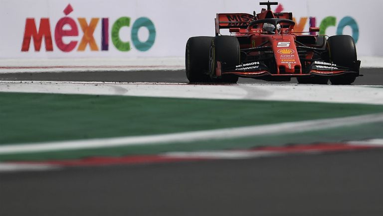 Sebastian Vettel durante el GP de México