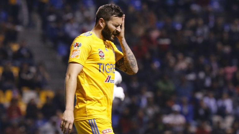 André-Pierre Gignac durante un partido de Tigres