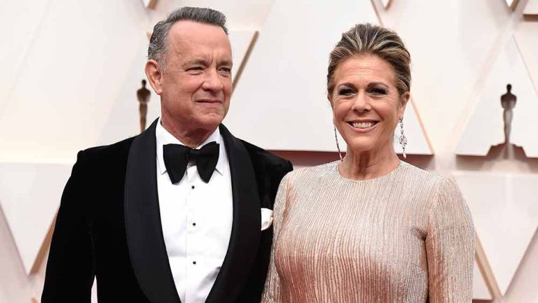 Tom Hanks y Rita Wilson llegan a la ceremonia de los Oscar 