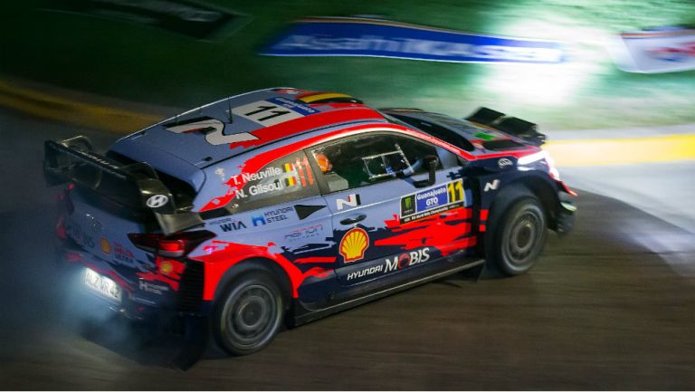 Thierry Neuville, durante el Rally Guanajuato México