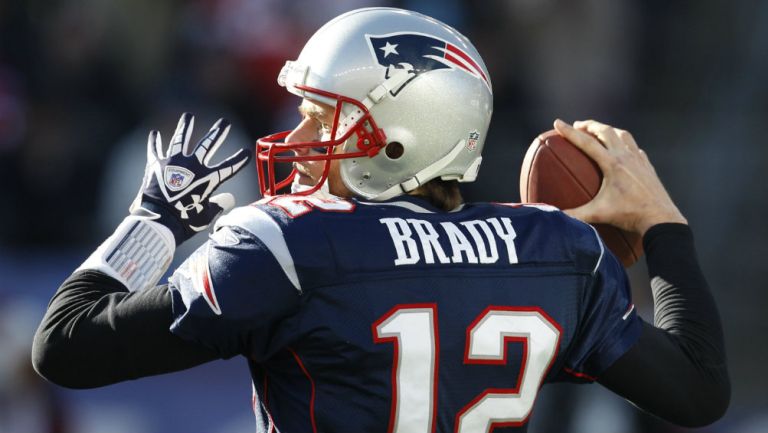 Tom Brady en partido con los Pats