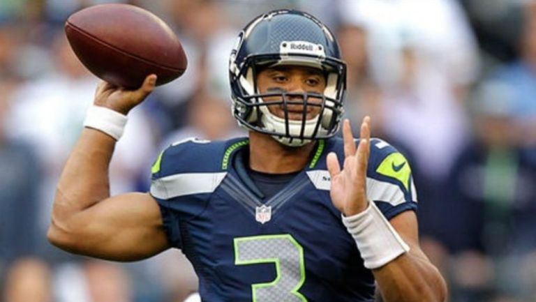 Russell Wilson, en un partido de Seattle