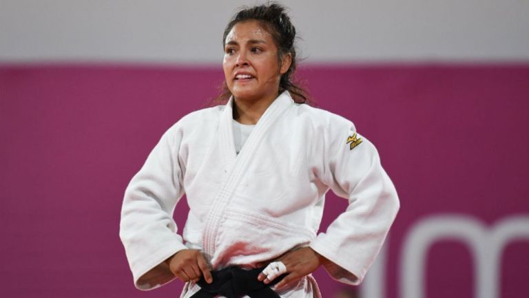 Luz Olvera, en una competencia 