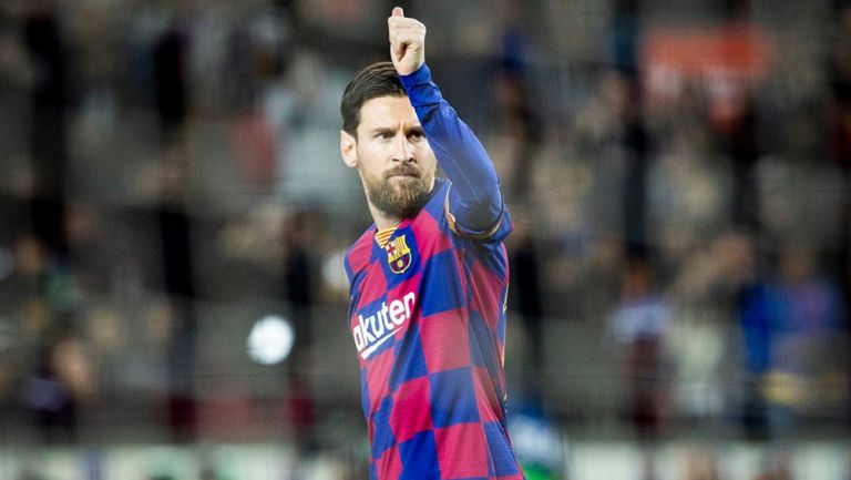 Messi, en un partido del Barcelona