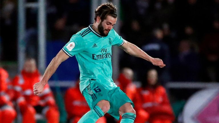 Nacho Fernández durante un partido con Real Madrid