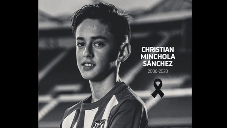 Christian Minchola, promesa del Atlético que murió a las 14 años