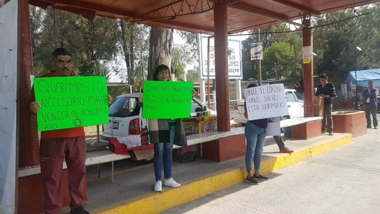 Protestas ante falta de insumos en Edomex