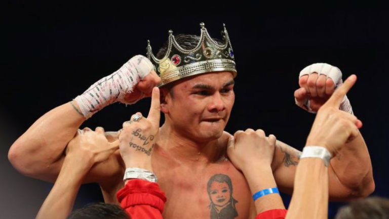 Chino Maidana en pelea de box