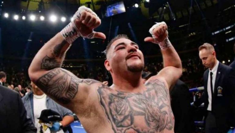 Andy Ruiz festeja Campeonato en peso pesado