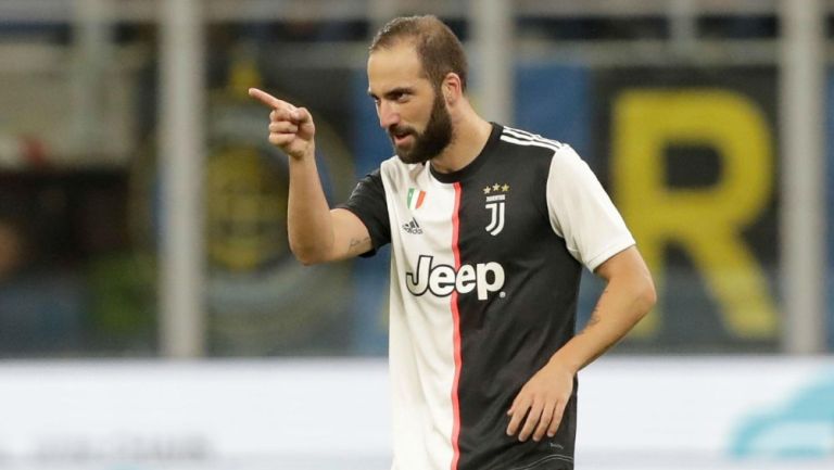 Gonzalo Higuaín durante un partido con la Juventus