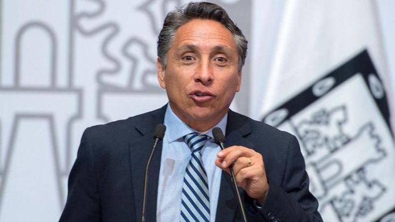 Negrete, durante un evento del Gobierno de la CDMX