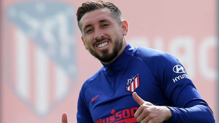 Héctor Herrera durante el regreso a los entrenamientos 