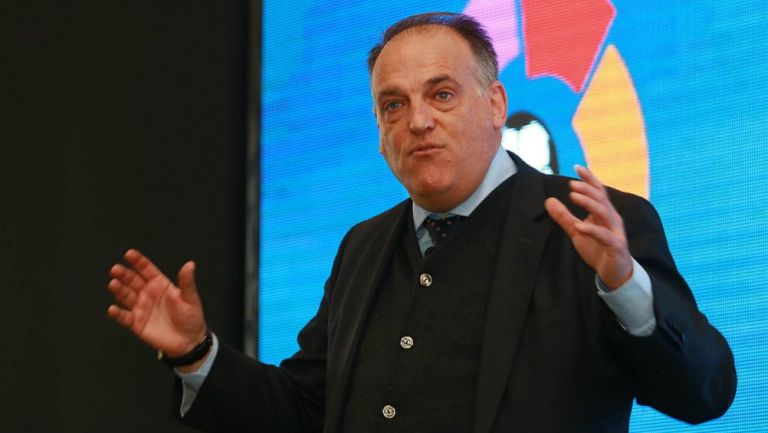 Javier Tebas en una conferencia