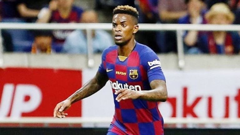 Nelson Semedo durante un partido con Barcelona