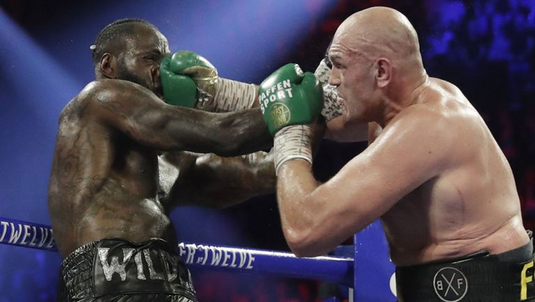  Tyson Fury en la pelea contra Deontay Wilder