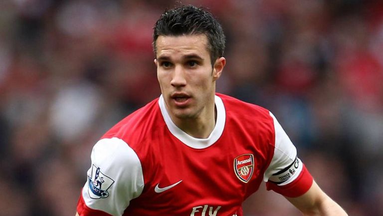 Van Persie jugando con el Arsenal