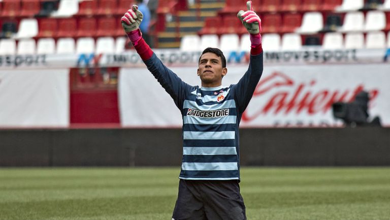 Malagón en festejo de gol