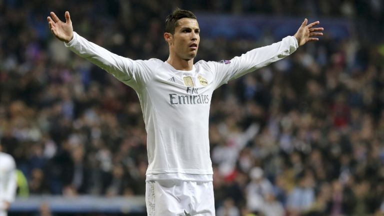 Cristiano Ronaldo durante un partido con Real Madrid