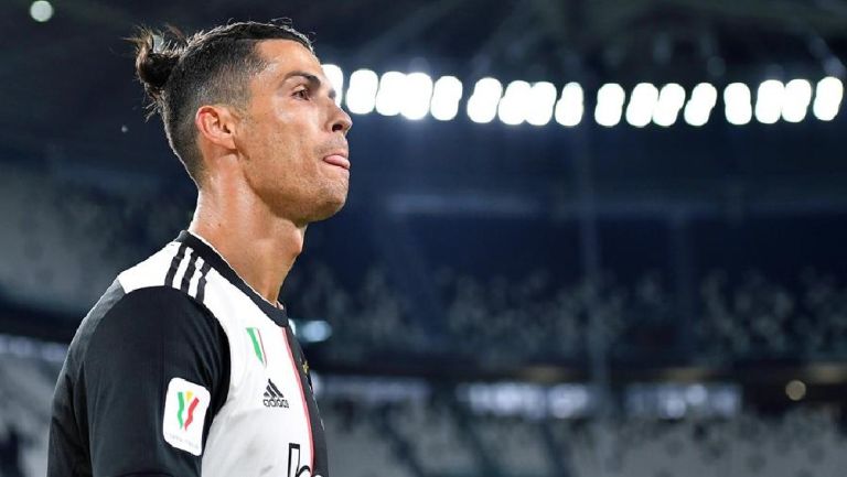 Cristiano Ronaldo durante un partido con Juventus