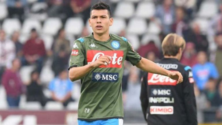 Lozano se prepara para un juego con el Napoli 