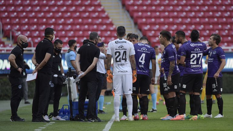 Jugadores de Mazatlán en un partido de Copa por México