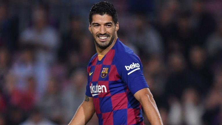 Luis Suárez durante un duelo con el Barcelona en LaLiga 